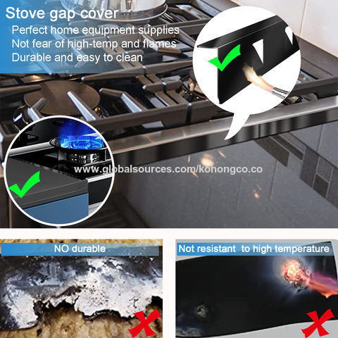 Buy Wholesale China Stove Gap Cover Range Gap Filler Stainless Steel  Counter Trim Kit Between Stove Edge And Counter23'4-26' Black,1 Pair & Stove  Gap Cover at USD 15