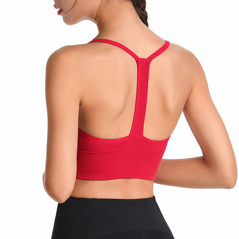 Fitness Sports Bra Front Zipper Strap Bra High Impact Bra for Workout Yoga  Tank Top Seamlessly Gathering Brassiere (Color : Red, Size : Large) :  : Clothing, Shoes & Accessories