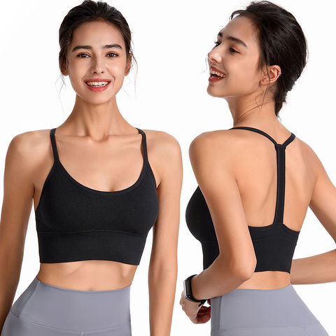 Formulas and Electronic Components Women's Sports Bra Wirefree Breathable  Yoga Vest Racerback Padded Workout Tank Top