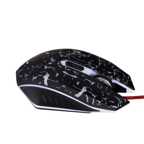 Ratón para juegos con cable, ratón para juegos, ratones ópticos silenciosos, luces LED de 7 colores