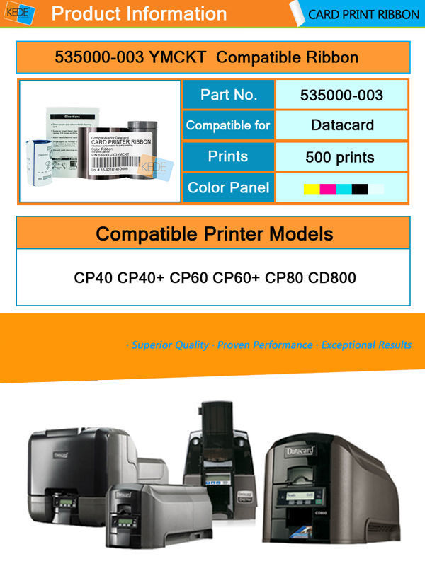 For Datacard Cd800 Card Printer 535000003 Ymckt Full Panel Color