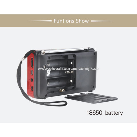 Radio portátil con altavoz MP3, radios FM portátil, soporte de radio FM,  tarjeta TF/USB/grabación de música, mini radio con batería recargable,  radio