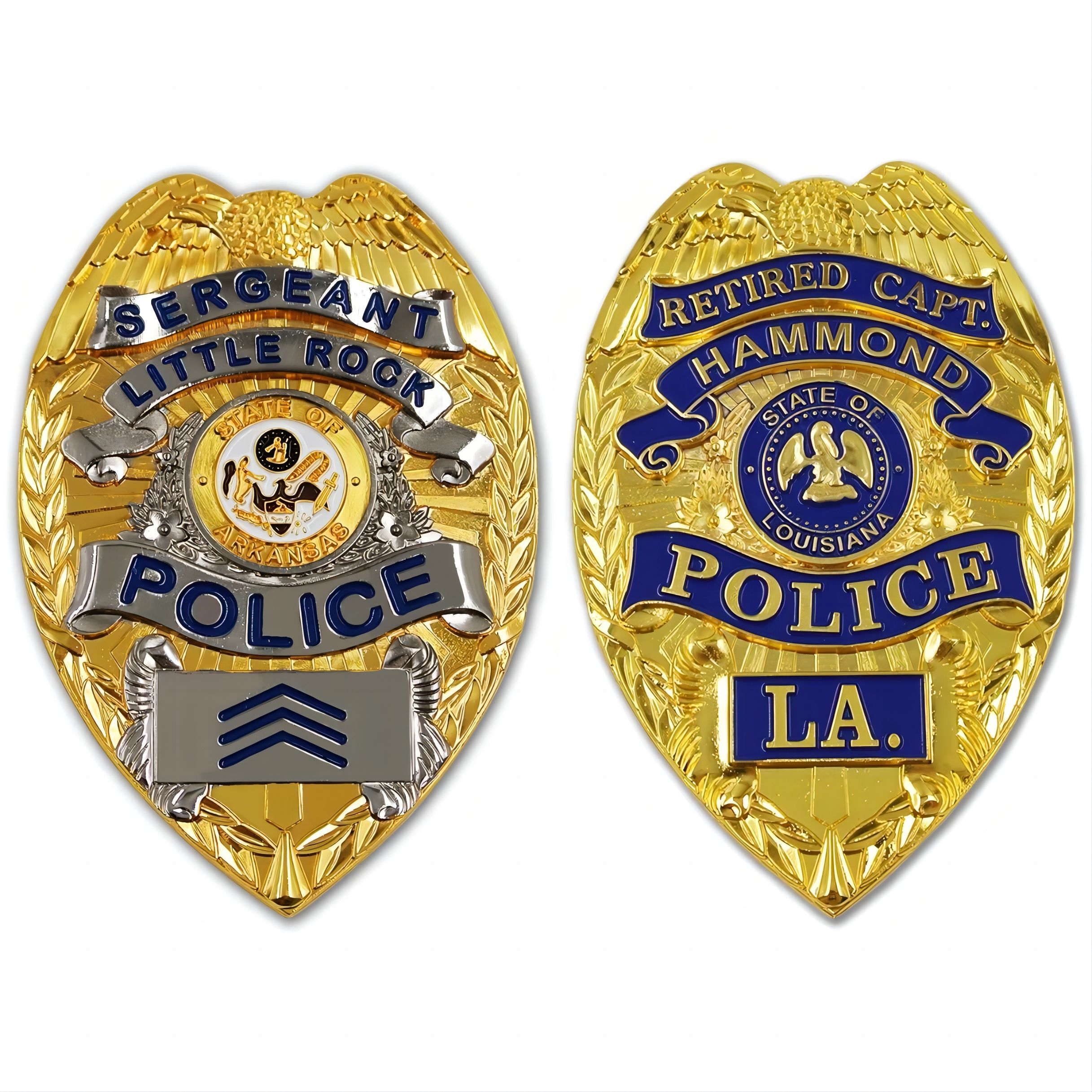 Custom Logo Metal Alloy Lapel Pin Louisiana State Police Badge