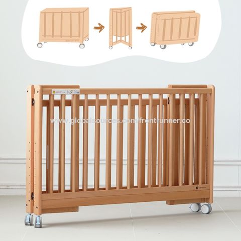 Wooden baby best sale cot with mattress