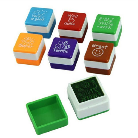 Buy Wholesale China Toy Diy Teacher Self Inking Stamp New Cartoon Kids  Stamp Set School Square Motivation Stamp & Stamp Sets at USD 0.2