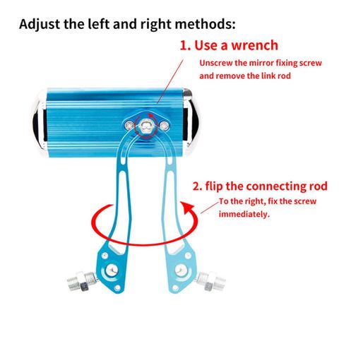 Espelho retrovisor universal para scooter elétrico, refletor para motocicleta, carro de bateria, triciclo promocional