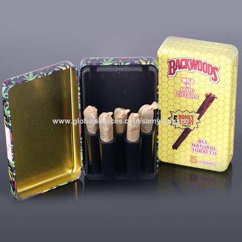 The Smoke Flask, Holds 5 Tobacco Pre Rolled Cones Cigarette Case, Cigar  Holder