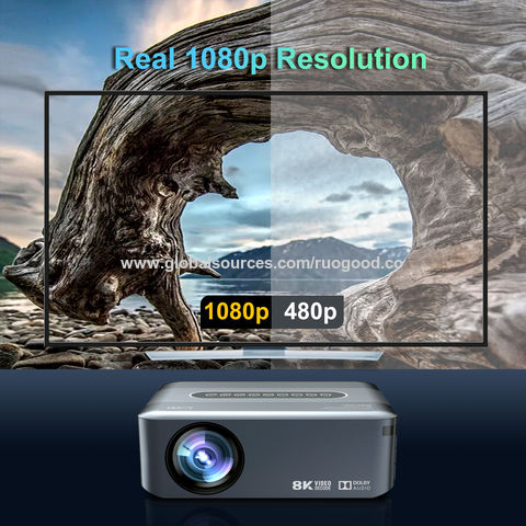 Compre Nuevo Proyector Nativo Full Hd 12000 Lúmenes 240 ''pantalla Lcd  Proyector Dolby Audio Con Wifi Y Bt Hifi Altavoz Para Dormitorio y Proyector  Lcd de China por 85 USD