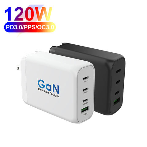 GaN III 120W 4-Port USB C Fast Charging Station