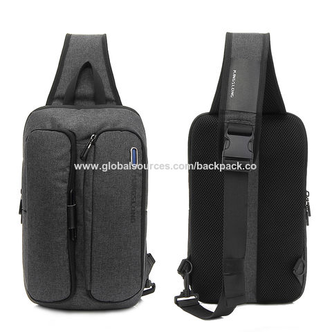 Lässige Single Shoulder Crossbody Bag Multifunktionale Outdoor Herren Brusttasche Rucksack