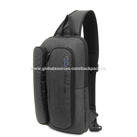 Lässige Single Shoulder Crossbody Bag Multifunktionale Outdoor Herren Brusttasche Rucksack