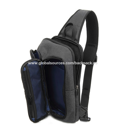 Lässige Single Shoulder Crossbody Bag Multifunktionale Outdoor Herren Brusttasche Rucksack