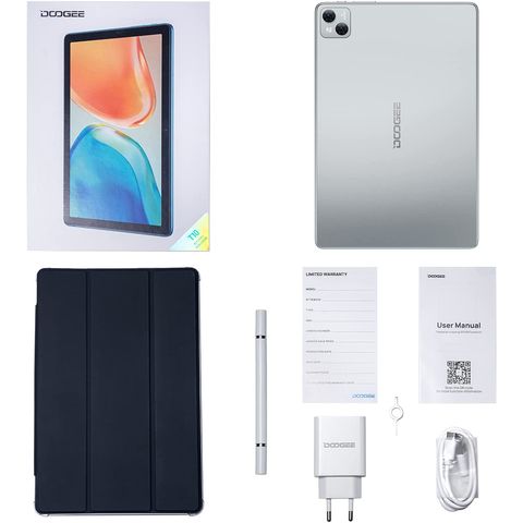 Tablet DOOGEE T10 4G 2023, 10.1" FHD+, Android 12, 15GB+128GB, Octa-Core, Batería 8300mAh, TÜV, Desbloqueo Facial, con Teclado