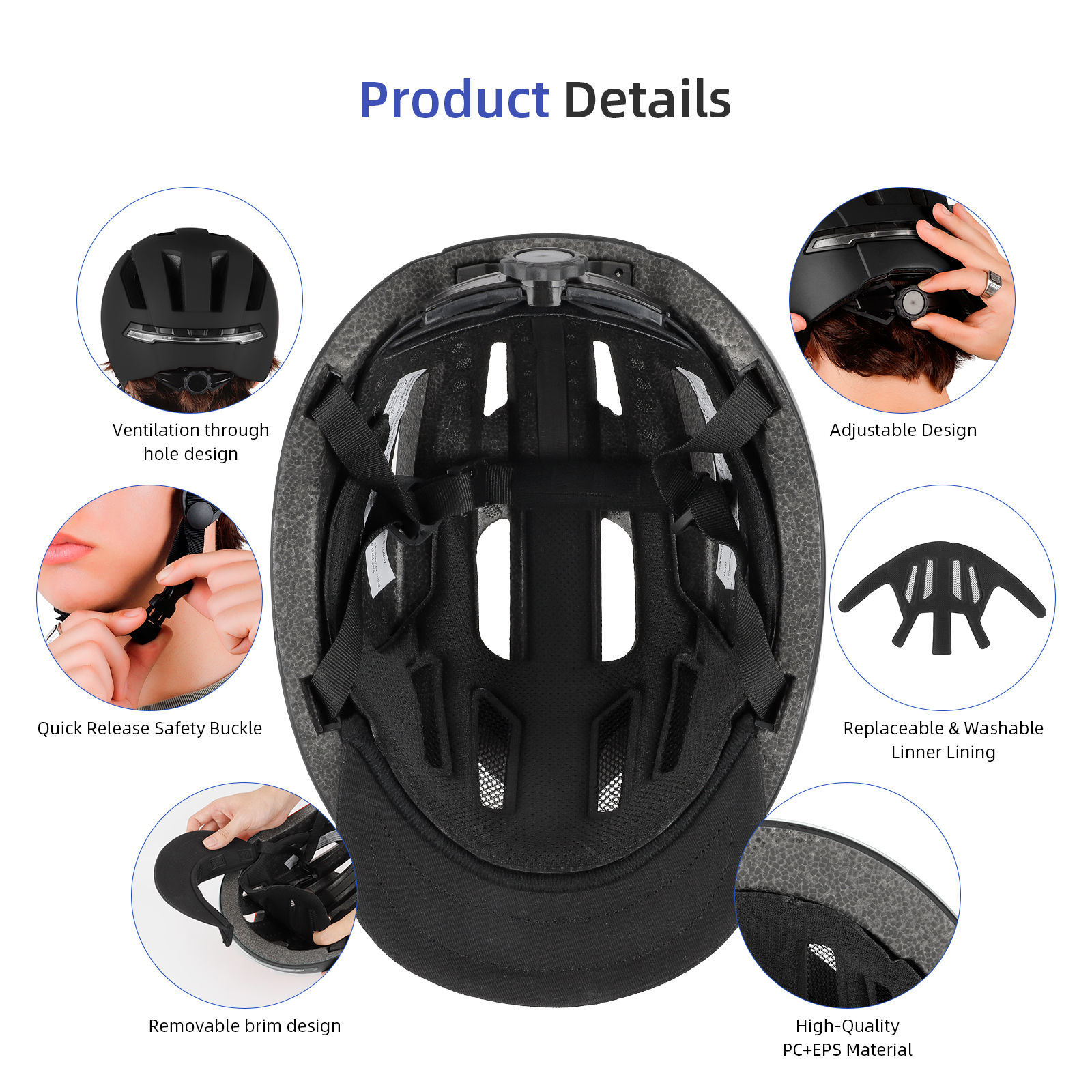 Buy Wholesale China Urban Led Light Protective Helmet With Remote ...