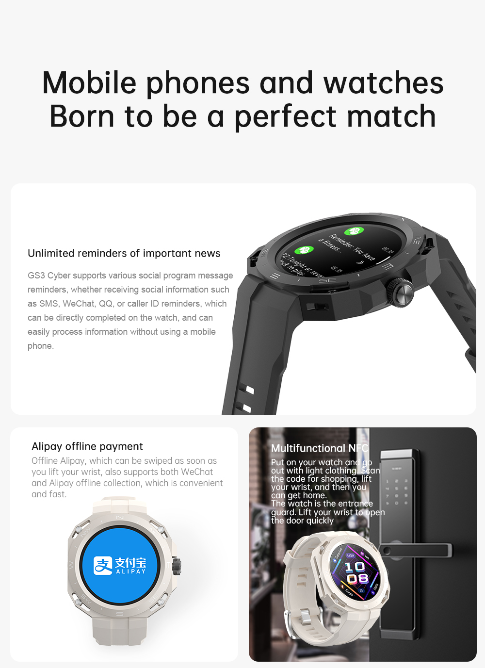 1pc Special Wooden Waterproof Smart Watch With Gs3 Movement, A Special Gift  For Men With Connectivity Support | SHEIN USA