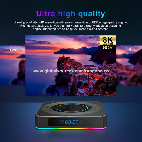 OEM ODM 4K Smart Android TV Box With Amlogic S905X4 Android 11 Dual WiFi 