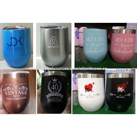 Insulated Stemless Wine Cup, Custom Mugs And Drinkware