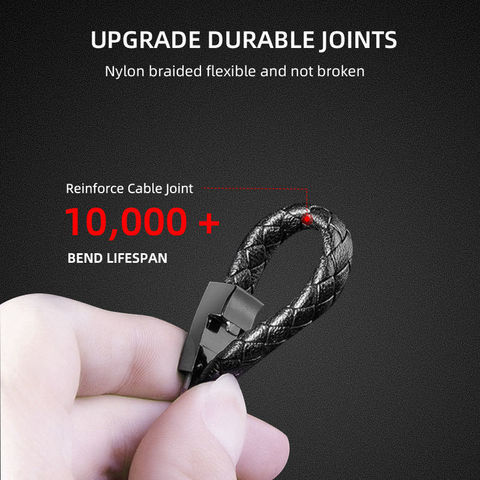 Cables cargador USB C al por mayor popular pulsera de cuero portátil Cables de carga rápida para iPhone 14 cables de carga de teléfono móvil