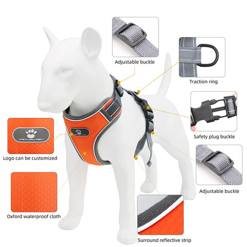 Buy Wholesale China Dog Chest Harness Thick Waterproof Pet Chest Strap Designer  Dog Harness Pet Prong Collar And Leash & Pet Harnesses at USD 13.59