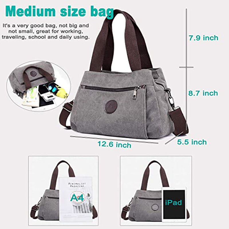 Medium Compartment Satchel Crossbody Bag Purse Handbag,black，G35995 -  Walmart.com