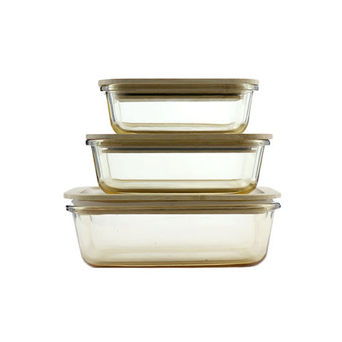 4 PCS Set Lead Free Wholesale High Borosilicate Glass Lunch Box - China  Glassware and Kitchenware price