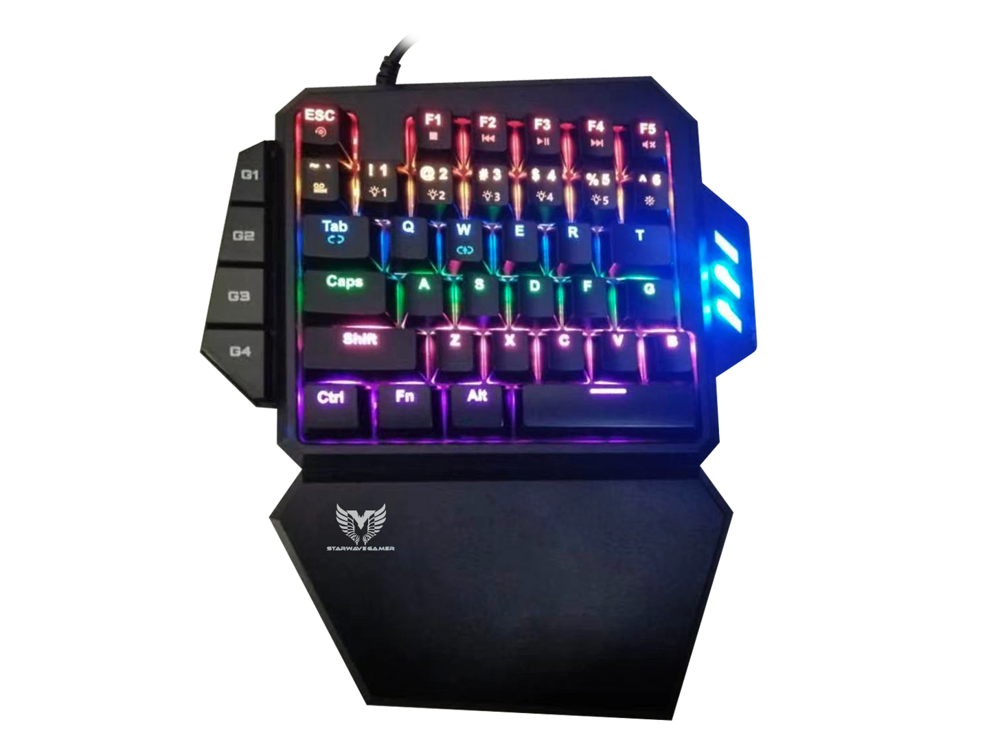 Clavier de Jeu mécanique 80%,Clavier Filaire Compact rétroéclairé LED