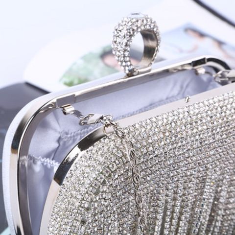 Buy Wholesale China Full Rhinestones Clutch Bag, Lady Party Wedding Clutch  Purse Women's Evening Sparkling Tassel Luxury & Wedding Clutch Bag at USD  15.18