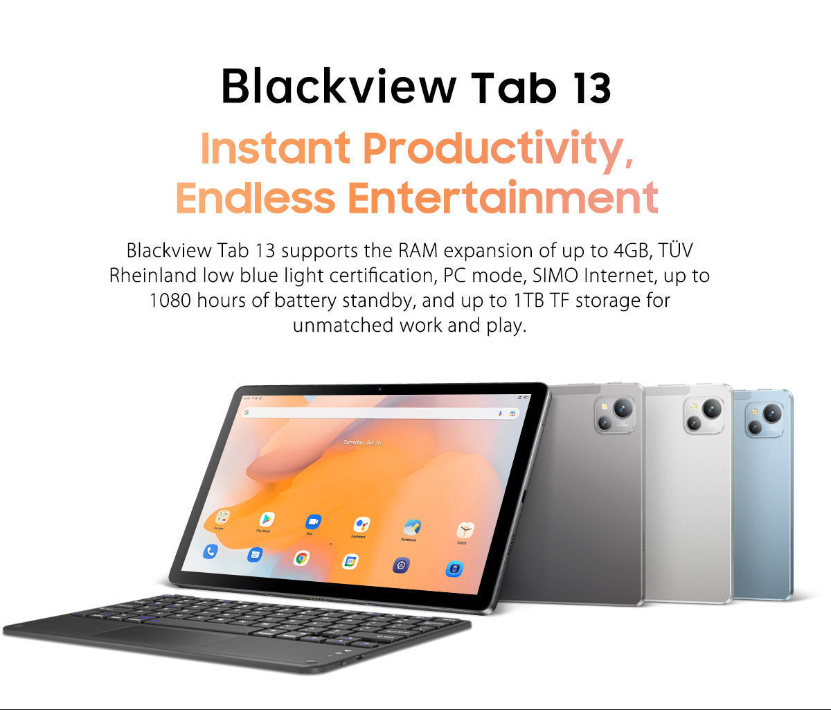 Acheter Tablette Blackview Tab 13, 6 / 128 Go, écran de 10.1