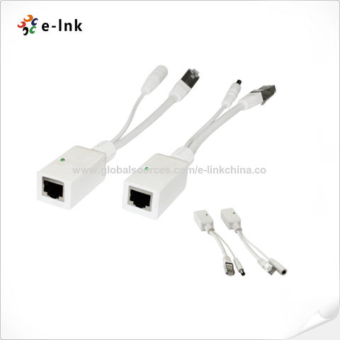 2 Pack 30W PoE Splitter to 100Mbps Ethernet with 2 ports DC12V output  Output