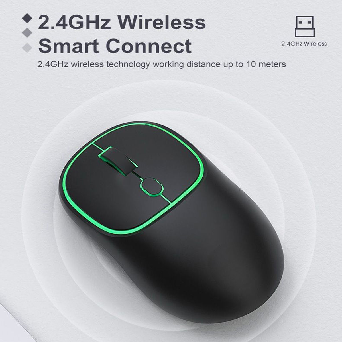 Buy Wholesale China W-718 Gaming Mouse Wireless Mouse 2.4ghz 800/1200 ...