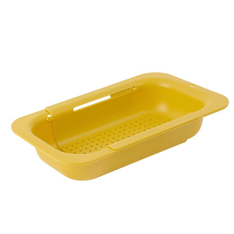 Colador Escurridor de Fregadero - Cesta para Lavar Verduras y Frutas, Escurrir Pasta Cocida - Extensible - Artículos de Cocina Esenciales