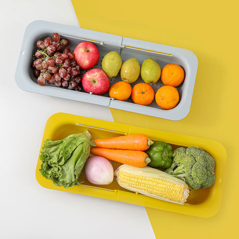 Colador Escurridor de Fregadero - Cesta para Lavar Verduras y Frutas, Escurrir Pasta Cocida - Extensible - Artículos de Cocina Esenciales