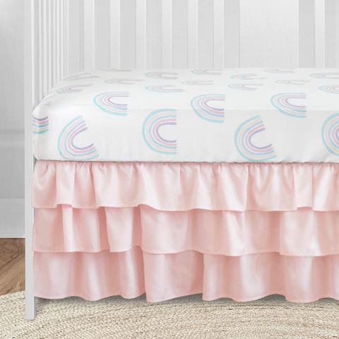 Rainbow Nursery Bedding Set Boy Girl Gender Neutral Crib Sheet