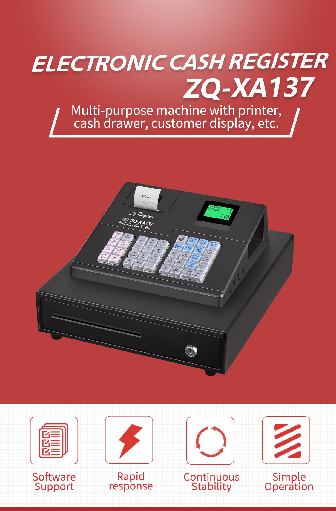 Electronic Cash Register レジスター Amazon | シャープ キャッシュレジスター(黒) 並行輸入品 | レジスター