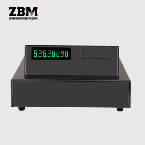 Electronic Cash Register Ecr Zq-xa137 With Cash Drawer Retail 