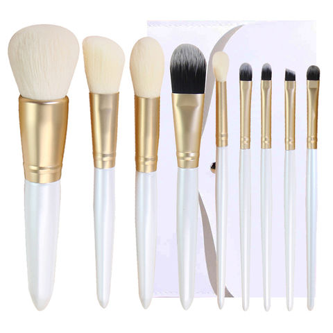 Buy Wholesale China Makeup Brush Set 9 Pcs White Makeup Brush Cruelty Free  Super Soft Loose Powder Eye Shadow Brush & Makeup Brush at USD 6.06