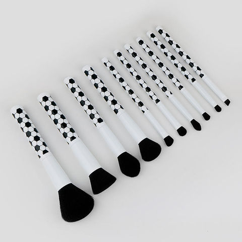 White Makeup Brushes Essential 10PCS Face and Eye