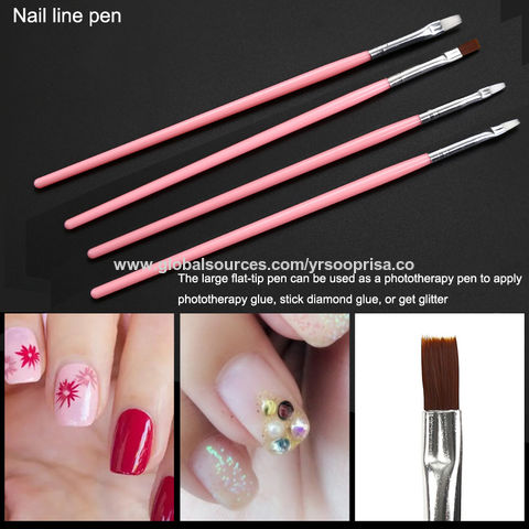 7-piece Nail Art Liner Brushes Set - Double Ended Dotting Tools