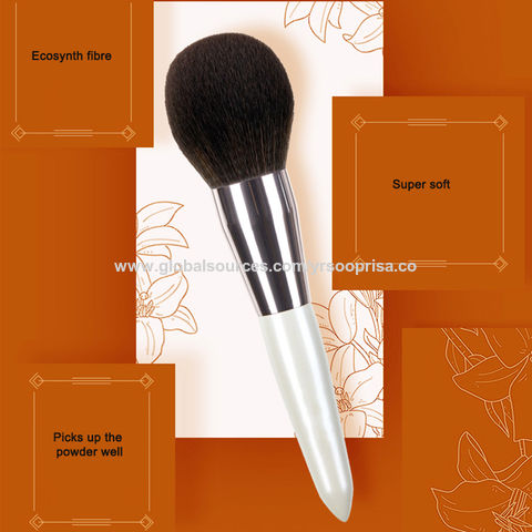 10PCS White Makeup Brushes for Women Cosmetic Tool Goat Hair Foundation  Brush Set Contour Blending Eye Shadow Brow Brush - China Brushes and Makeup  Brushes price