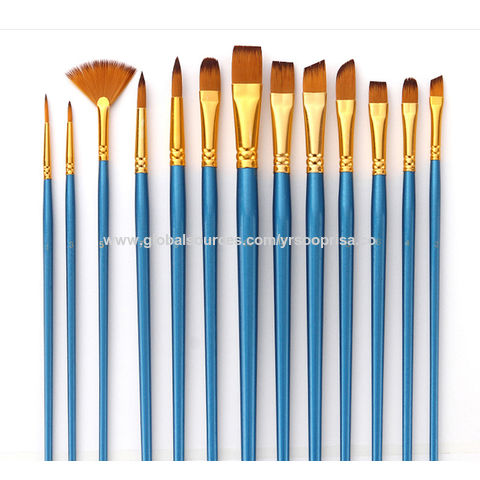 10/13pcs Nylon Hair Wooden Handle Watercolor Paint Brush Pen Set DIY Oil Acrylic  Painting Art Paint Brushes Stationery