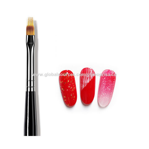 Gel Nail Brush, 8Pcs Acrylic Nail Sculpting Brush for Salon at Home DIY  Manicure with Tips Builder Brush Pen and Structure Gel Brush in 2023