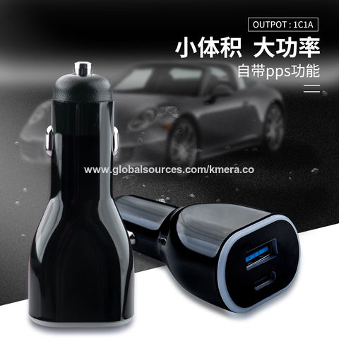Cargador de Coche USB-C PD3.0 de 100W para Portátil - Carga Rápida para Dispositivos Móviles