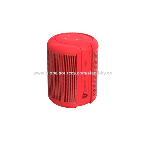 Mini haut-parleur Bluetooth coloré 5W et carte TF rouge