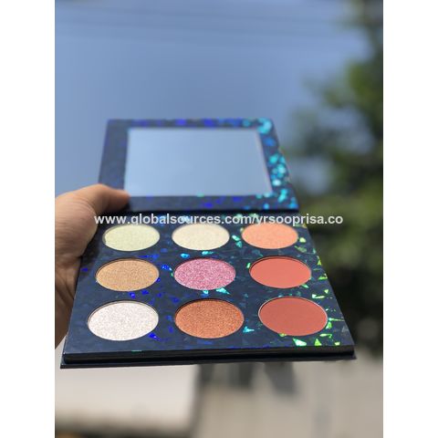 50 Pieces Private Label Empty Eyeshadow Palette with Round Shades