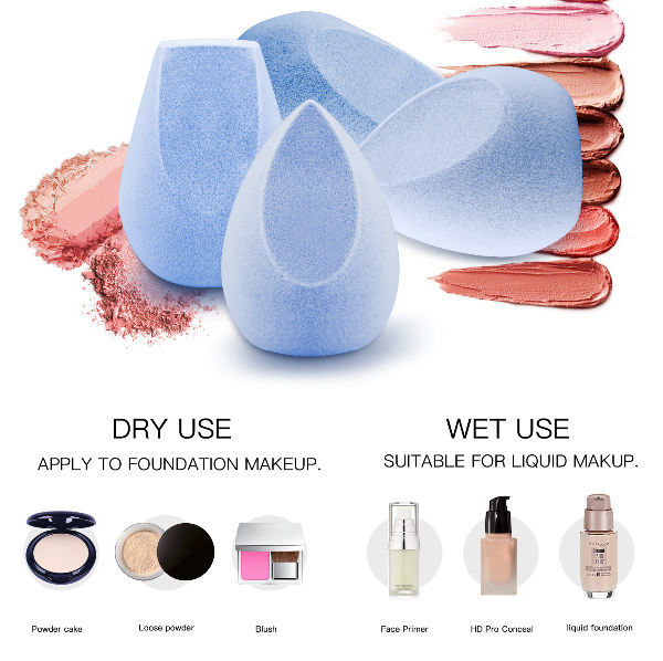 3/4pcs Makeup Sponge Set Women Cosmetic Puffs for Foundation Powder Dry and  Wet Combined Cosmetic Egg Beauty Make Up Tools gifts - AliExpress