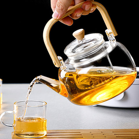 Hot Sale 600ml 800ml Heat Resistant Transparent Clear Pyrex High  Borosilicate Glass Teapot Tea Pot with Infuser and Warmer - China Glass  Teapot and Glass Tea Set price