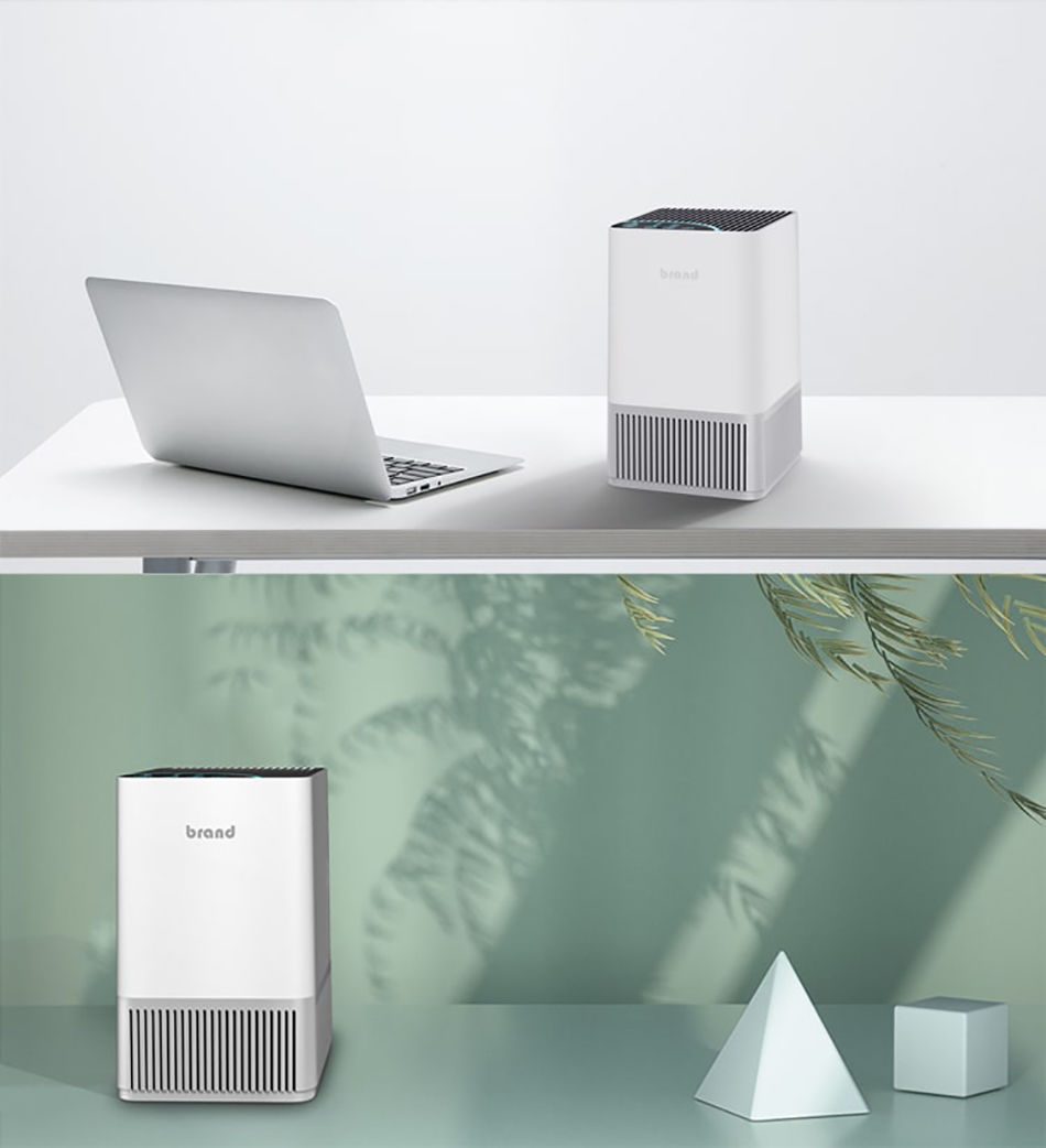 Household Air Purifiers Smoke Pet Hair Remover Desktop Air Cleaner Home