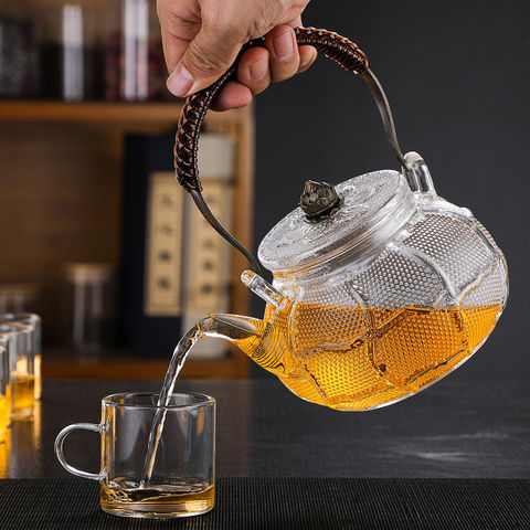 Handmade Song Dynasty Style Heat-Resistant Glass Teapot/Kettle