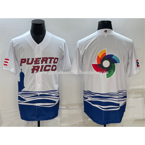 Custom 2023 Wbc Puerto Rico White Baseball Classic Jersey White - China  Baseball Jersey and Custom Baseball Jersey price