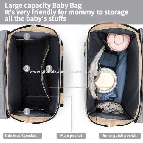 Sac à dos de couche pour bébé pour tout-petits, sac à couches organisateur  de poussette pour filles, sac à dos léger de grande capacité (vert)